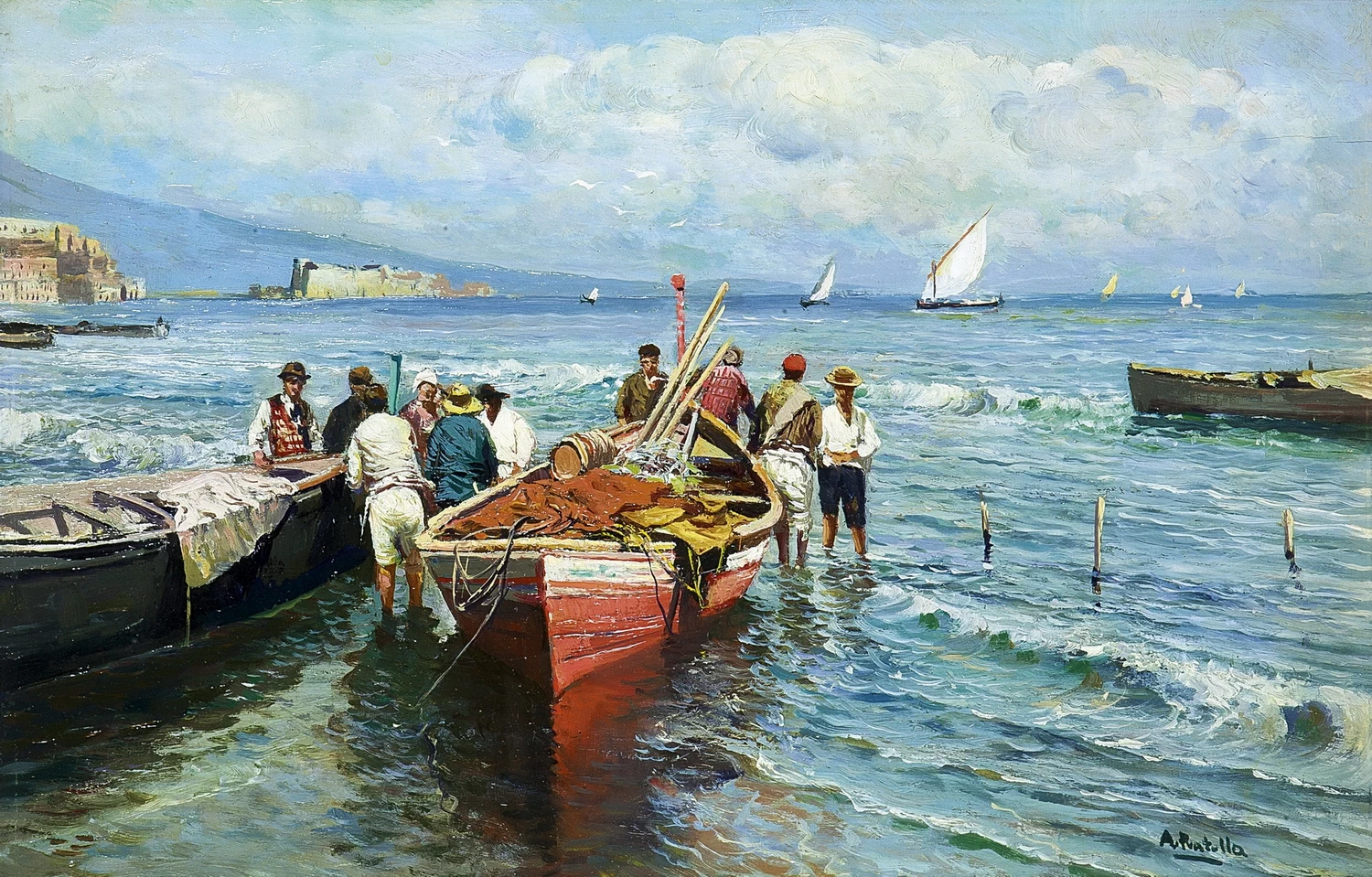  62-Pescatori e barche a riva 